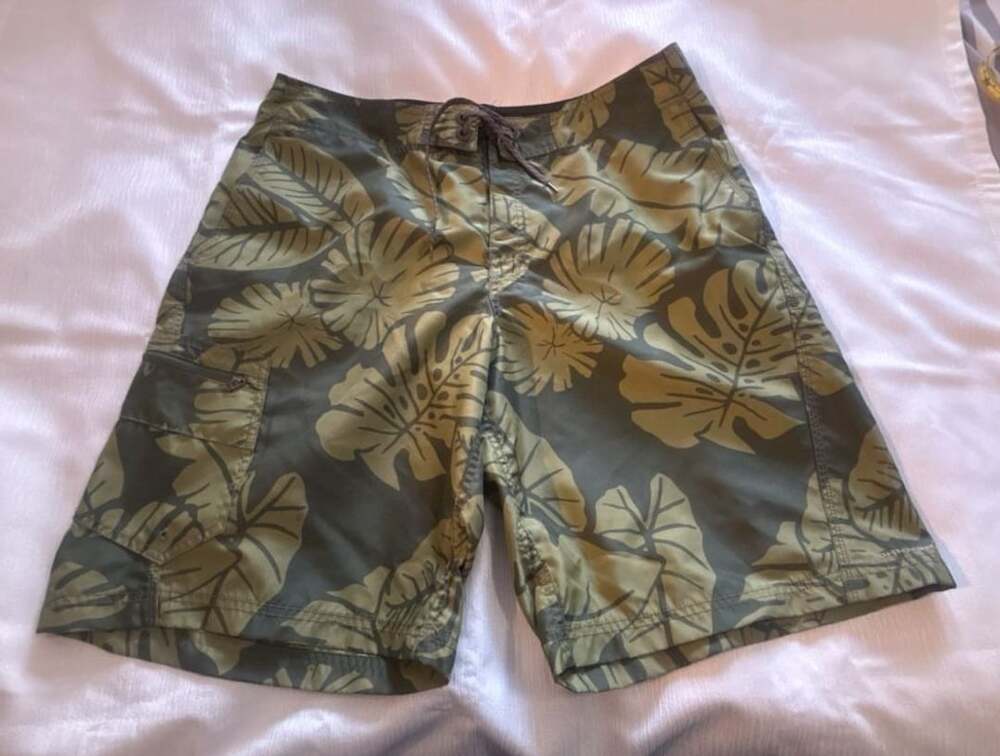 Columbia Men's Leaf Print Board Shorts Swim Trunks Size 36
